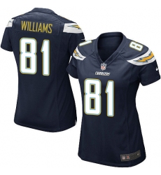 Women's Nike Los Angeles Chargers #81 Mike Williams Game Navy Blue Team Color NFL Jersey