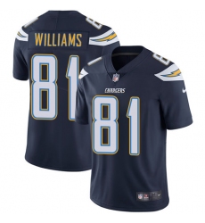 Youth Nike Los Angeles Chargers #81 Mike Williams Navy Blue Team Color Vapor Untouchable Limited Player NFL Jersey