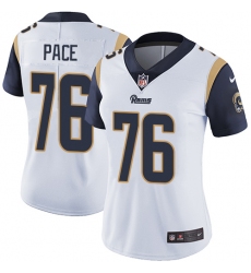 Women's Nike Los Angeles Rams #76 Orlando Pace Elite White NFL Jersey