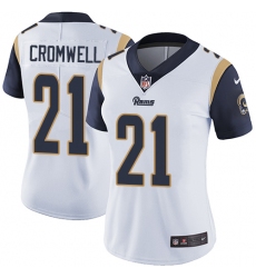 Women's Nike Los Angeles Rams #21 Nolan Cromwell White Vapor Untouchable Limited Player NFL Jersey