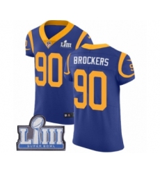 Men's Nike Los Angeles Rams #90 Michael Brockers Royal Blue Alternate Vapor Untouchable Elite Player Super Bowl LIII Bound NFL Jersey