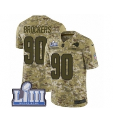Youth Nike Los Angeles Rams #90 Michael Brockers Limited Camo 2018 Salute to Service Super Bowl LIII Bound NFL Jersey