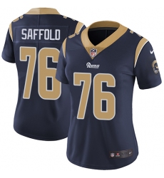 Women's Nike Los Angeles Rams #76 Rodger Saffold Navy Blue Team Color Vapor Untouchable Limited Player NFL Jersey