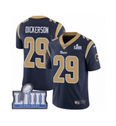 Men's Nike Los Angeles Rams #29 Eric Dickerson Navy Blue Team Color Vapor Untouchable Limited Player Super Bowl LIII Bound NFL Jersey