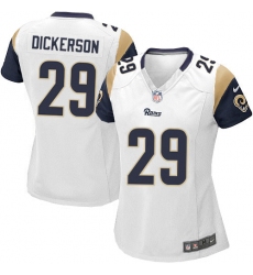 Women's Nike Los Angeles Rams #29 Eric Dickerson Game White NFL Jersey