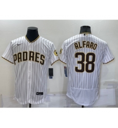 Men's San Diego Padres #38 Jorge Alfaro White Stitched MLB Flex Base Nike Jersey