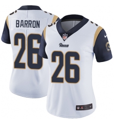 Women's Nike Los Angeles Rams #26 Mark Barron White Vapor Untouchable Limited Player NFL Jersey