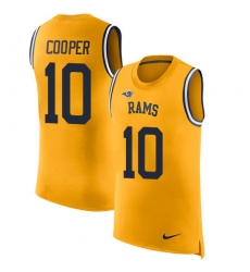 Men's Nike Los Angeles Rams #10 Pharoh Cooper Limited Gold Rush Player Name & Number Tank Top NFL Jersey
