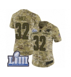 Women's Nike Los Angeles Rams #32 Troy Hill Limited Camo 2018 Salute to Service Super Bowl LIII Bound NFL Jersey