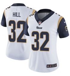 Women's Nike Los Angeles Rams #32 Troy Hill White Vapor Untouchable Limited Player NFL Jersey
