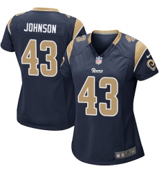 Women's Nike Los Angeles Rams #43 John Johnson Game Navy Blue Team Color NFL Jersey