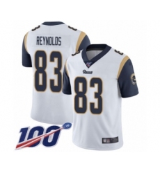 Men's Los Angeles Rams #83 Josh Reynolds White Vapor Untouchable Limited Player 100th Season Football Jersey