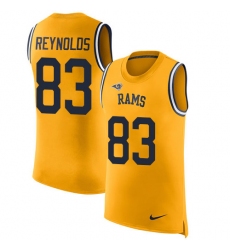 Men's Nike Los Angeles Rams #83 Josh Reynolds Limited Gold Rush Player Name & Number Tank Top NFL Jersey