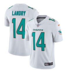 Men's Nike Miami Dolphins #14 Jarvis Landry White Vapor Untouchable Limited Player NFL Jersey