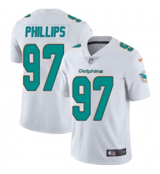 Youth Nike Miami Dolphins #97 Jordan Phillips White Vapor Untouchable Limited Player NFL Jersey