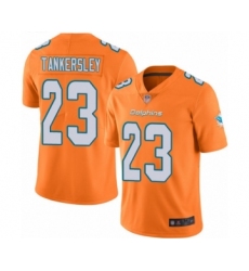 Youth Miami Dolphins #23 Cordrea Tankersley Limited Orange Rush Vapor Untouchable Football Jersey