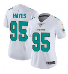 Women's Nike Miami Dolphins #95 William Hayes Elite White NFL Jersey
