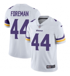 Men's Nike Minnesota Vikings #44 Chuck Foreman White Vapor Untouchable Limited Player NFL Jersey