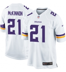 Men's Nike Minnesota Vikings #21 Jerick McKinnon Game White NFL Jersey