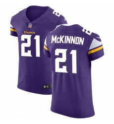 Men's Nike Minnesota Vikings #21 Jerick McKinnon Purple Team Color Vapor Untouchable Elite Player NFL Jersey