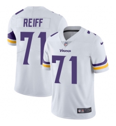 Youth Nike Minnesota Vikings #71 Riley Reiff White Vapor Untouchable Limited Player NFL Jersey