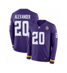 Youth Nike Minnesota Vikings #20 Mackensie Alexander Limited Purple Therma Long Sleeve NFL Jersey