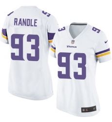 Women's Nike Minnesota Vikings #93 John Randle Game White NFL Jersey