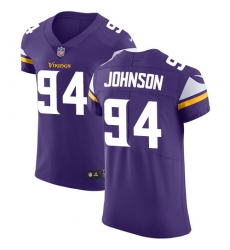 Men's Nike Minnesota Vikings #94 Jaleel Johnson Purple Team Color Vapor Untouchable Elite Player NFL Jersey