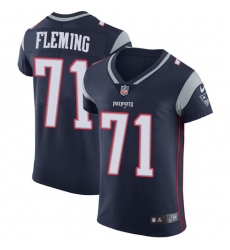 Men's Nike New England Patriots #71 Cameron Fleming Navy Blue Team Color Vapor Untouchable Elite Player NFL Jersey