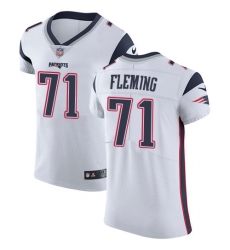 Men's Nike New England Patriots #71 Cameron Fleming White Vapor Untouchable Elite Player NFL Jersey