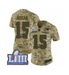 Women's Nike New England Patriots #15 Chris Hogan Limited Camo 2018 Salute to Service Super Bowl LIII Bound NFL Jersey
