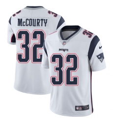 Men's Nike New England Patriots #32 Devin McCourty White Vapor Untouchable Limited Player NFL Jersey