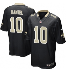 Men's Nike New Orleans Saints #10 Chase Daniel Game Black Team Color NFL Jersey