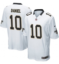 Men's Nike New Orleans Saints #10 Chase Daniel Game White NFL Jersey