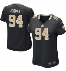Women's Nike New Orleans Saints #94 Cameron Jordan Game Black Team Color NFL Jersey Women's Nike New Orleans Saints #94 Cameron Jordan Game Black Team Color NFL Jersey