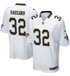 Men's Nike New Orleans Saints #32 Kenny Vaccaro Game White NFL Jersey