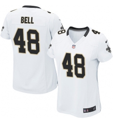 Women's Nike New Orleans Saints #48 Vonn Bell Game White NFL Jersey