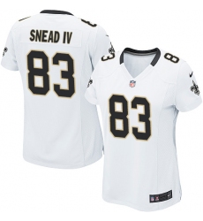 Women's Nike New Orleans Saints #83 Willie Snead Game White NFL Jersey