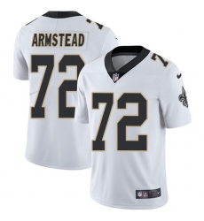 Men's Nike New Orleans Saints #72 Terron Armstead White Vapor Untouchable Limited Player NFL Jersey