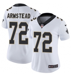 Women's Nike New Orleans Saints #72 Terron Armstead White Vapor Untouchable Limited Player NFL Jersey