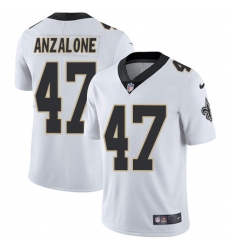 Youth Nike New Orleans Saints #47 Alex Anzalone White Vapor Untouchable Limited Player NFL Jersey
