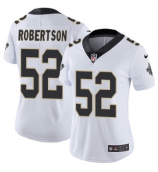 Women's Nike New Orleans Saints #52 Craig Robertson White Vapor Untouchable Limited Player NFL Jersey