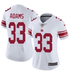Women's Nike New York Giants #33 Andrew Adams White Vapor Untouchable Limited Player NFL Jersey