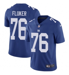Youth Nike New York Giants #76 D.J. Fluker Royal Blue Team Color Vapor Untouchable Limited Player NFL Jersey