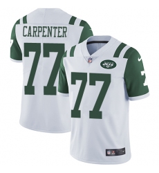 Youth Nike New York Jets #77 James Carpenter Elite White NFL Jersey