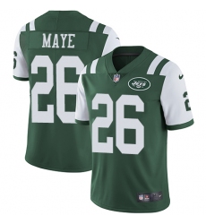 Youth Nike New York Jets #26 Marcus Maye Elite Green Team Color NFL Jersey
