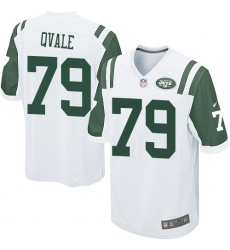 Men's Nike New York Jets #79 Brent Qvale Game White NFL Jersey
