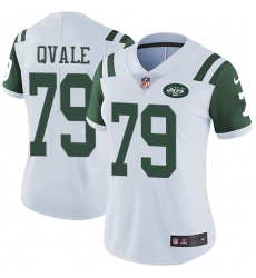 Women's Nike New York Jets #79 Brent Qvale Elite White NFL Jersey