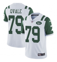 Youth Nike New York Jets #79 Brent Qvale Elite White NFL Jersey