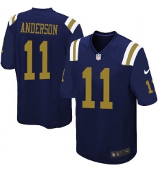 Men's Nike New York Jets #11 Robby Anderson Game Navy Blue Alternate NFL Jersey